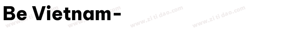 Be Vietnam字体转换
